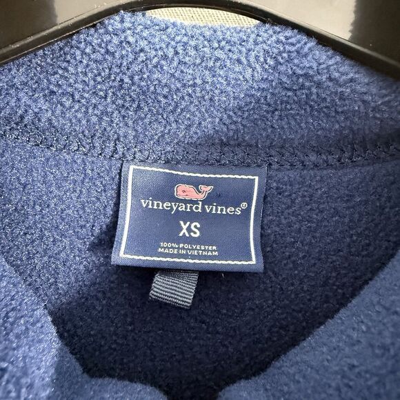 Vineyard Vines Sweater Mens XS Blue Fleece Full Zip Florida Sleeveless - Picture 3 of 10